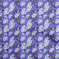 thumbnail image 1 of oneOone Tissu Tabby en Soie Violet Moyen pour Enfants Matériel de Robe Florale Tissu Imprimé au Mètre 42 Pouces de Large, 1 of 4