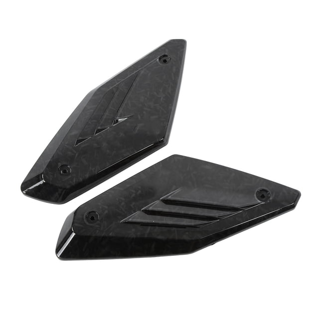 Side Panel Air Intake Cover, Protective High Reliability Motorcycle Air Intake Cover ABS for Autocycle Replacement for CB650R 2019 2020 2021 Gray,Carbon Fiber Style,Black,Bamboo