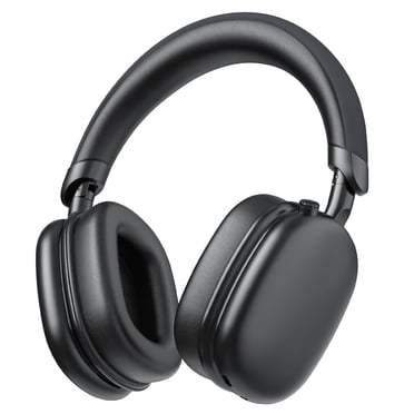 Active Noise Cancelling Headphones -45dB, Bluetooth Headphones 5.4, 60H Playtime Wireless Earbuds, Clear Call, Bass Boosted by 90%, Comfort Fit Over Ear Headphones for Travel Home Office PC Black
