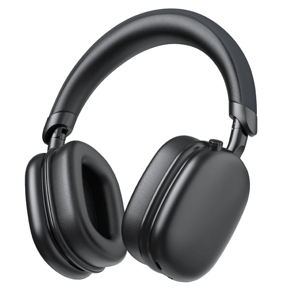 Active Noise Cancelling Headphones -45dB, Bluetooth Headphones 5.4, 60H Playtime Wireless Earbuds, Clear Call, Bass Boosted by 90%, Comfort Fit Over Ear Headphones for Travel Home Office PC Black