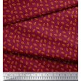 thumbnail image 3 of Soimoi Modal Satin Fabric French Horn Musical Instrument Printed Fabric 1 Yard 42 Inch Wide, 3 of 3