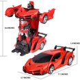 thumbnail image 4 of Voiture Télécommandée Transformateur Rc Voiture Robot Rotation 360 ° Freinage Rechargeable Voiture Jouet pour Enfants une Clé Déformation Voiture de Sport Modèle de Voiture Jouet Cadeau, 4 of 7
