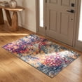 thumbnail image 1 of Rug Branch Savannah 2' x 2' (Exact Size: 2'3" x 2') Boho Indoor Doormat Rug, Yellow Blue, Abstract - Entryway, Hallway, Bathroom, and Kitchen, 1 of 3