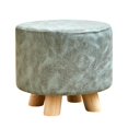 thumbnail image 1 of Lipstore Pouf Repose-Pieds Rond Petit Pouf Créatif pour Entrée Intérieure Chambre de Bébé Gris, 1 of 8