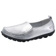 thumbnail image 1 of B91xZ Mocassins pour Femmes Bout Rond Plats Extensibles Mode Décontractée Chaussures de Soirée, Argent 8, 1 of 5