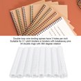 thumbnail image 4 of Double  Wire Binding Spines 9/16 Inch, 34  3:1 Pitch, 120 Sheet Capacity, A4 Spiral Binding Coil For Student Coworker With Nylon Coating, Metal Inner Wire, 4 of 8