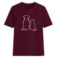thumbnail image 3 of T-shirts Graphiques pour Femmes Mode Hauts pour Femmes Manches Courtes Blouse Ample Col Rond T-Shirt Imprimé T-Shirt Hauts Chemises à Manches Courtes pour Femmes T-Shirts Sois Gentille pour Femmes Chemisiers à Manches Courtes pour Femmes, 3 of 4