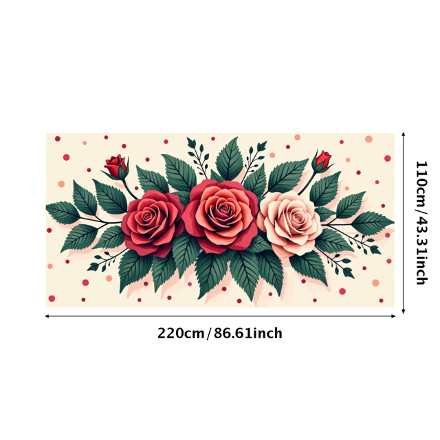 Floral Backdrop Banner Daisies Decoration for Wedding Party Supplies Event Background Photography Spring Summer Decor Celebration