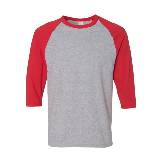 Gildan Heavy Cotton Three-Quarter Raglan Sleeve Baseball T-Shirt