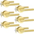 thumbnail image 1 of Poignées de Porte Mates Intérieures Moletées Intimité Poignées de Porte Levier de Porte Robuste pour Chambre Ou Salle de Bain Réversible Sans Clé pour Portes Gauche Droite AM, 1 of 7
