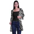 thumbnail image 2 of Moomaya Printed Georgette Beach Clothes For Women Short Shrug Cover Up Cardigan, 2 of 5