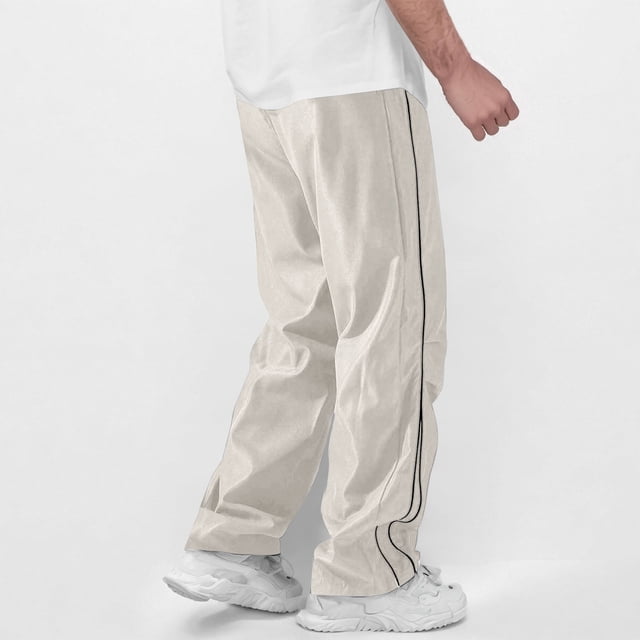 Weiqiqre Mens Cargo Pants Colorblock Drawstring Waisted Waisted Wide Leg Loose Track Pants