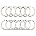 thumbnail image 1 of Coofit 12PCS Book Ring Multifunctional Mini Binder Ring Loose Leaf Ring for Cards, 1 of 10