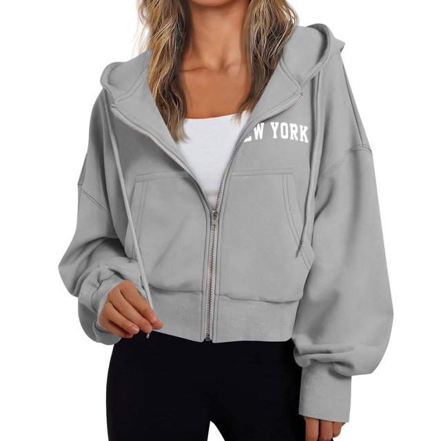 Veste en Polaire pour Femmes, Veste à Capuche Confortable avec Manches Longues, Coupe Ample