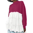 thumbnail image 1 of TopLLC Longues Robe à Manches à Col Rond Longueur Genou Mode Robe Décontractée pour Femmes Robe Chandail Surdimensionnée Robe à Manches Longues Robe à Col Rond Chandails pour Dames Robe Mini Robe pour Femmes, 1 of 7