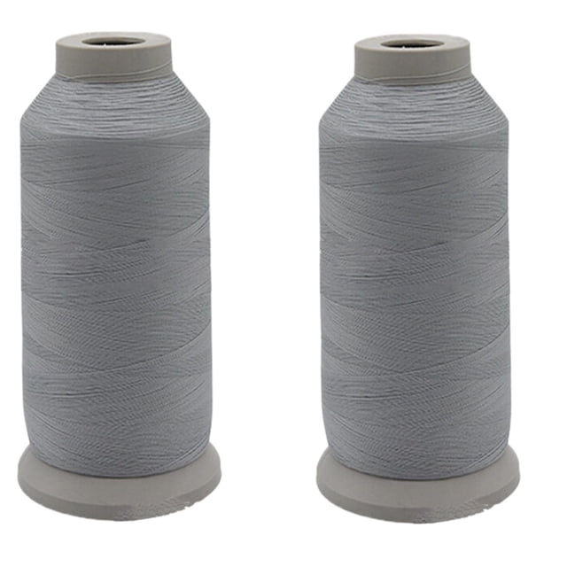 Ngheia 2-Pack Glow in the Dark Embroidery Thread - Fluorescent Sewing Thread for Night Diy, Crafts, Music Festivals, Gray