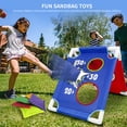 thumbnail image 1 of Bag Toss Game Toy Double Sided Cornhole Boards Outdoor Family Activity, 1 of 9