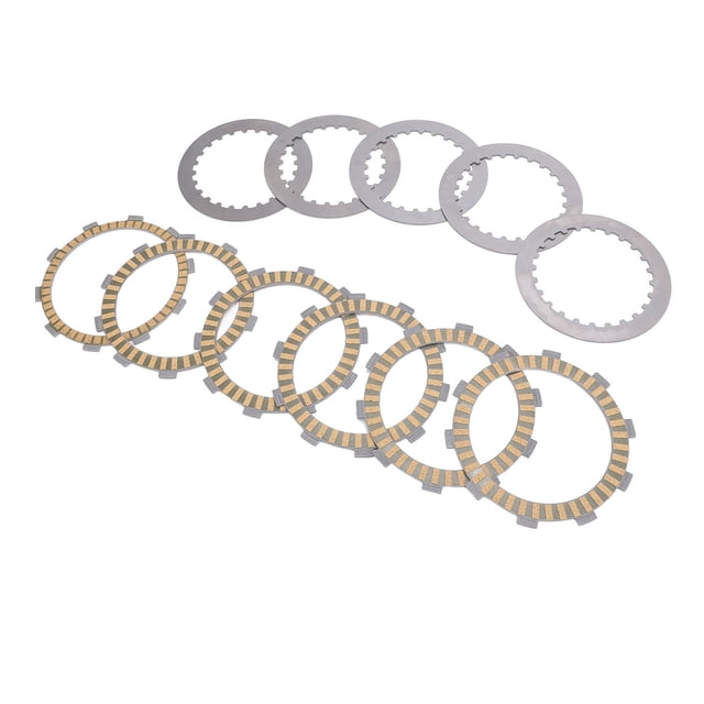 Plaque de Friction pour Embrayage 11 Pcs Acier Résistant à la Chaleur Transmission Améliorée Réduit le Bruit pour MTX200R CBF250 Fourtrax