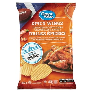 Great Value Spicy Wings Flavoured Potato Chips