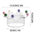 thumbnail image 1 of High Borosilicate Glass Dessert Bowl, Heat Resistant Serving Bowl, Yogurt Ice Cream Oatmeal Bowl, Colorful Multi Purpose Kitchen Bowl, Durable Transparent Glass, Hot Cold Food Bowl, 1 of 2