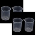 thumbnail image 1 of Oleegame 2 Pcs Bouteille en Verre pour 2 Plastique Transparent Gradué 100mL Gobelet Doseur Bécher Laboratoire Pcs Verre&Bouteille Blanc, 1 of 2