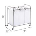 thumbnail image 1 of Honey-Can-Do heavy-duty 3 Section Sorter, Chrome, 1 of 3