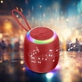 thumbnail image 1 of Meitianfacai Portable Bluetooth Speaker with Colorful Light，HiFi Stereo Sound, Wireless,Waterproof,6 H Playtime, Loud Sound, TF Card Support, for Home/Party/Outdoor/Beach, Birthday Gift for Men Women, 1 of 8