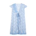 thumbnail image 3 of Femmes V-Cou Floral Split Robe Boho Plage d'Été Casual Longue Robe de Soleil, 3 of 5