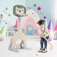 thumbnail image 4 of Gymax 3-in-1 Kids Basketball Hoop Set Adjustable Sports Activity Center w/Balls Green, 4 of 10