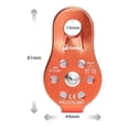 thumbnail image 5 of jinwen Outdoor Caving Rescuing Lifting Rock Climbing Fixed Rope Pulley Gear 26KN Orange, 5 of 5