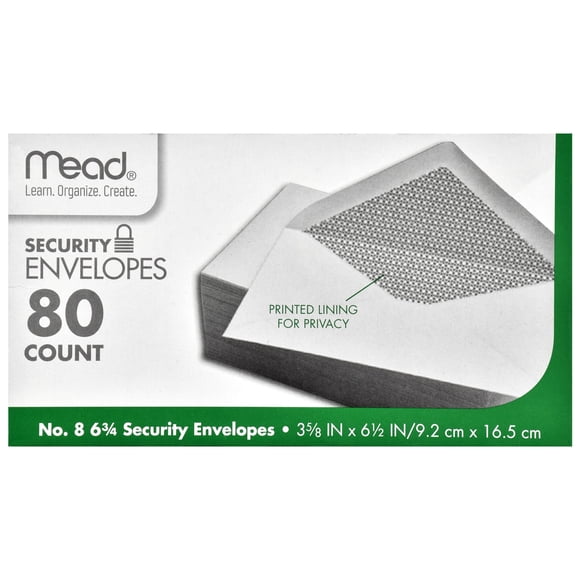 Envelope Mead 9.2cm x 16.5cm 80ct Security