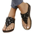 thumbnail image 4 of Cameland Women's New Summer Floral Wedge Flip-flops, 4 of 8