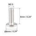 thumbnail image 3 of Unique Bargains Vis de Machine, Vis de Tête de Ferme Phillips M2.5x6mm, Acier Inoxydable 304, Boulons de Fixation 100 Pcs, 3 of 3