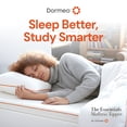 thumbnail image 3 of Dormeo The Essentials Dorm Mattress Topper for College, 2” Bed Topper, Lightweight with Non-Slip Base, Perfect for College Student Bedding, 3 of 9