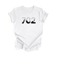 thumbnail image 1 of 702 Las Vegas Nevada USA Area Code City Skyline Gift - Unisex T-Shirt - Inspired X, 1 of 1
