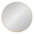thumbnail image 2 of Kate and Laurel Rollo Round Framed Wall Mirror, Gold 28" Diameter, 2 of 7