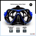 thumbnail image 4 of Masque de natation adulte Dolfino Pro Theos Bleu, 4 of 5