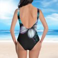thumbnail image 4 of Weiqiqre Womens Swimsuits Tummy Control Ruched Bathing Suit Criss Cross V Neck Swimwear, 4 of 6