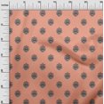 thumbnail image 2 of oneOone Georgette Viscose Fabric Floral Block Print Fabric By The Yard 42 Inch Wide, 2 of 4