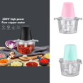 thumbnail image 1 of Food Processor Electric Meat Grinder 500W Food Chopper With 8 Cup 2L Glass Bowl & 4 Large Sharp 2 Speed For Vegetable Kitchen Cutter Medium Super Powerful Chopping Grinding, 1 of 9