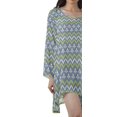 thumbnail image 4 of Moomaya Chemise à Manches Longues Femme Imprimée Robes Grande Taille Rayonne Tuniques Courtes, 4 of 4
