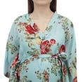 thumbnail image 2 of Bimba Robe Maxi de Maternité pour Mamans Bleu Pâle à Imprimé Floral avec Ceinture-26, 2 of 7