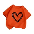 thumbnail image 3 of WEAIXIMIUNG Camisoles pour Filles Hauts Enfant Filles Mignon Graphique Col Rond Manches Courtes Tee Été Décontracté T-Shirt 110, 3 of 5