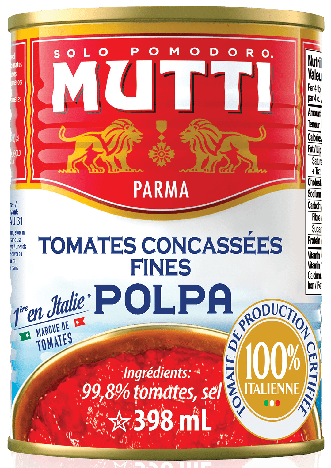 Mutti Finely Chopped Tomatoes 398 mL