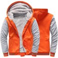 thumbnail image 2 of Qertyioot Hauts pour Hommes Mode Veste Décontractée Extérieur Manches Longues Manteau Chaud, 2 of 6