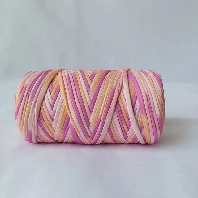300g Cotton Rainbow Yarn for Knitting DIY Soft Wool Crochet Bag String Section Dyed Colored Weaving Thread Puffy Chunky