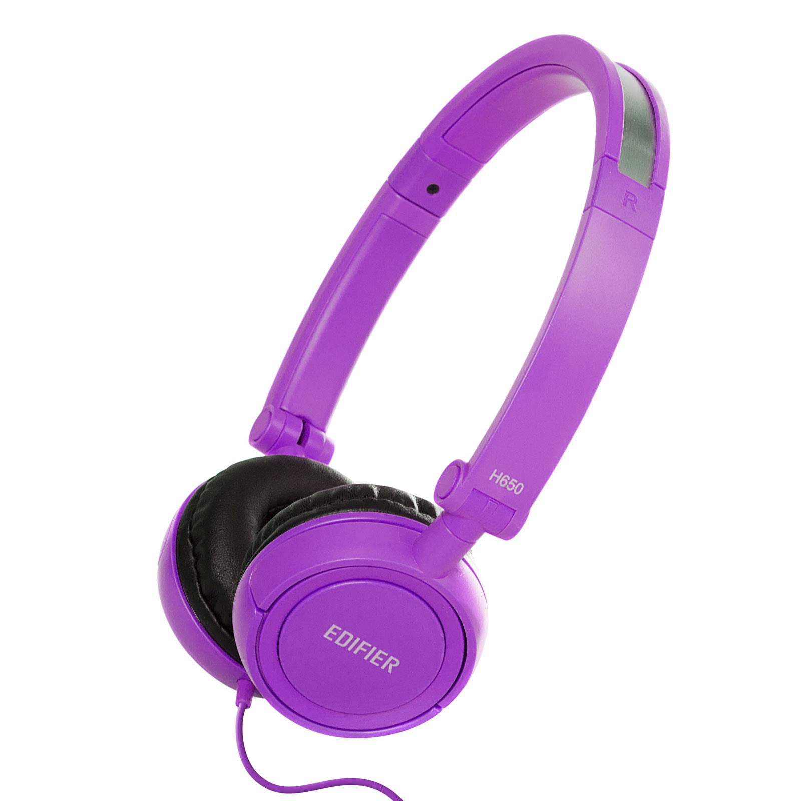 Edifier H650 Headphones - Hi-Fi On-Ear Wired Stereo Headphone, Ultralight and Fold-able - Purple/Violet