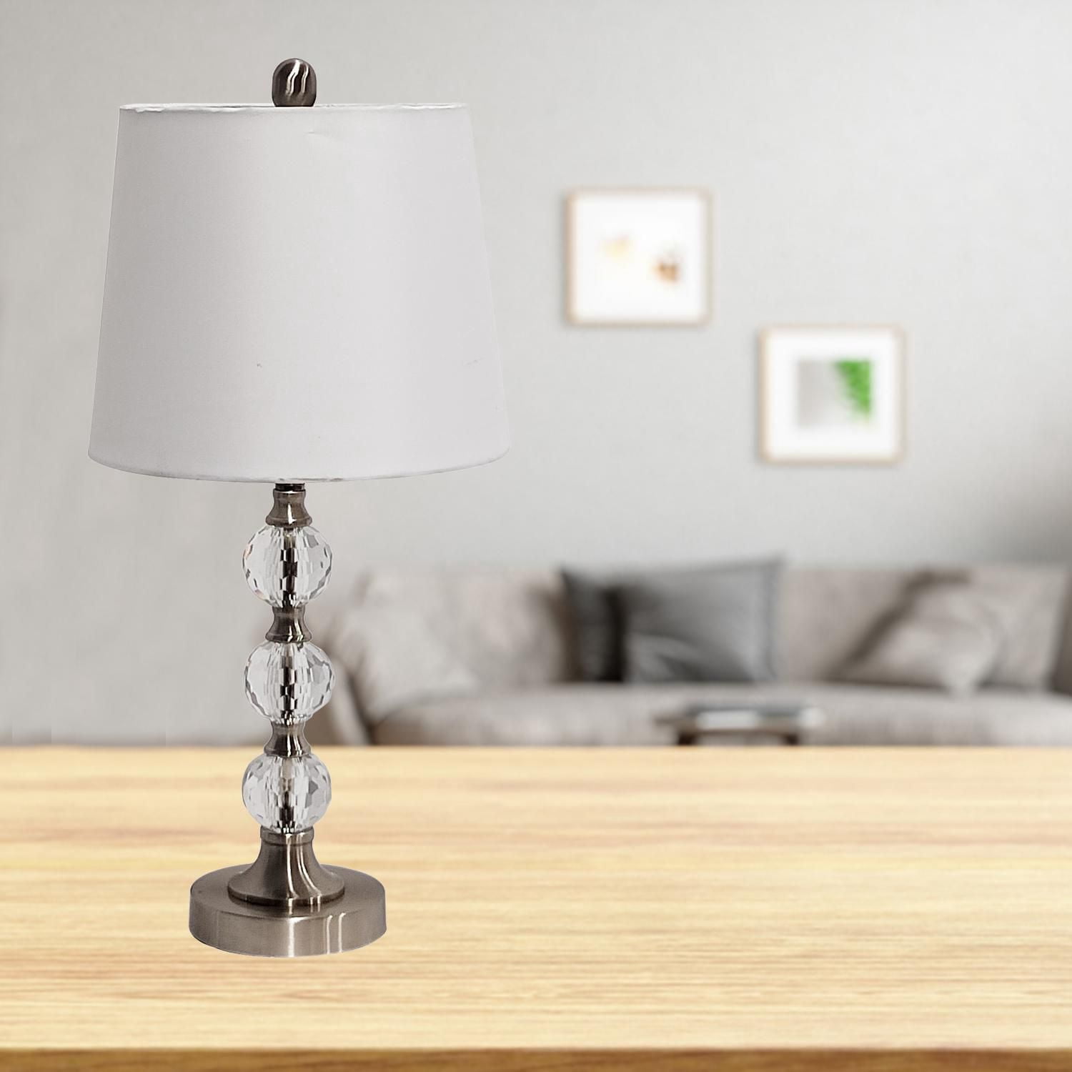 Lampe de table en cristal de 23 po Home Trends