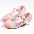 thumbnail image 2 of FhsagQ Slippers Kids Shoes Slippers Size 12 Children Shoes Thick High Heeled Sandals Fashionable Colorful Shoes Princess Performance Shoes Kids Shoes Slippers Size 1 Kids Sandals Slippers Size 1 30, 2 of 8