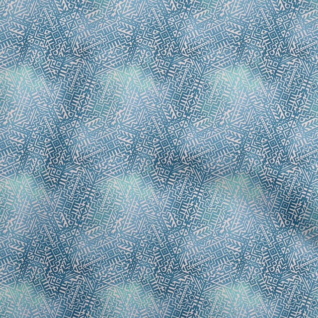 oneOone Velvet Royal Blue Fabric Abstract Sewing Craft Projects Fabric Prints By Yard 58 Inch Wide